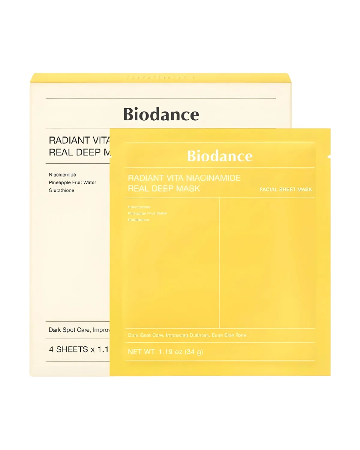 ماسك Biodance Radiant Vita Niacinamide Real Deep Mask