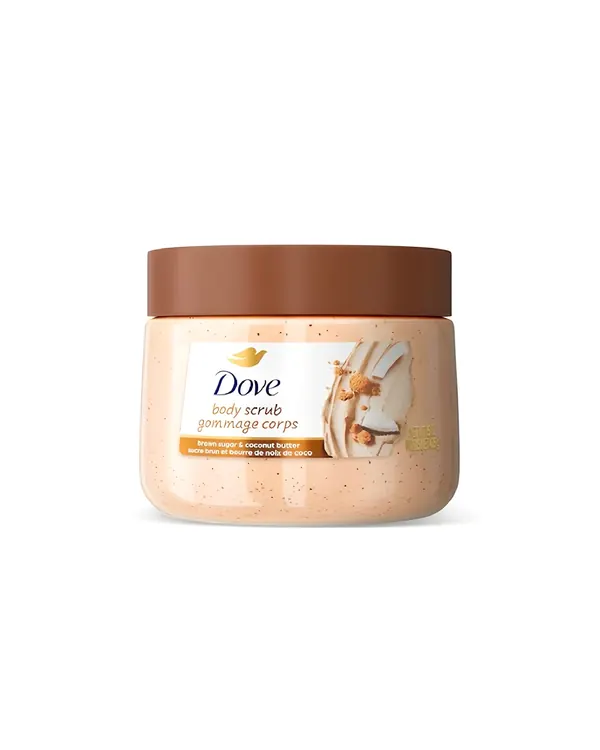 مقشر الجسم Dove بالسكر البني وزبدة جوز الهند