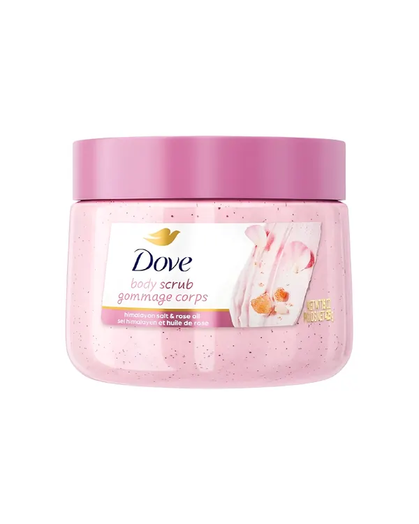 مقشر الجسم Dove بملح الهيمالايا وزيت الورد